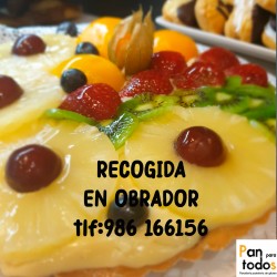 Tarta de hojaldre crema y...