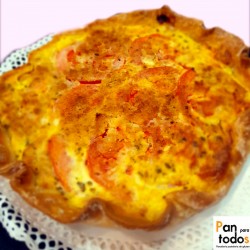 quitche atún y gambas sin gluten